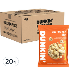 던킨도너츠 대파크림치즈 팝콘, 80g, 20개