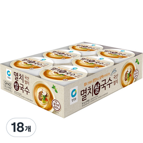 청정원 쌀로만든 멸치 컵쌀국수, 92g, 18개