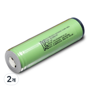 블랙울프 리튬이온 18650 평면 충전 배터리 B1 2900mAh, 2개, 1개입