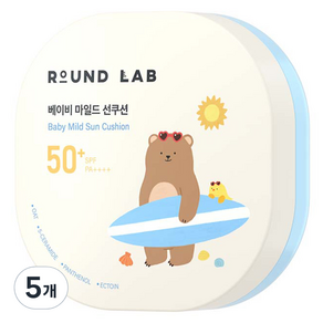 라운드랩 베이비 마일드 선쿠션 SPF50+ PA++++, 16g, 5개