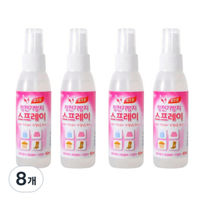 리빙굿 정전기방지 스프레이, 60ml, 8개