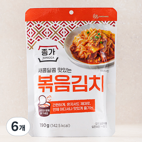 종가 볶음김치, 190g, 6개