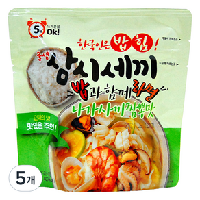 물샘 삼시세끼 나가사끼짬뽕 라면밥, 100g, 5개