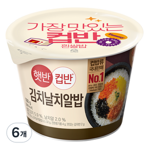 햇반컵반 김치날치알밥