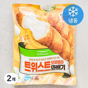 풀무원 트위스트 모짜렐라 꽈배기 (냉동), 336g, 2개