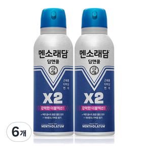 멘소래담 딥앤쿨 에어로솔 스프레이파스 150ml, 1개입, 6개