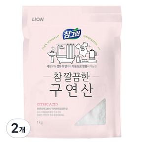 참그린 참 깔끔한 구연산 주방세제, 1kg, 2개