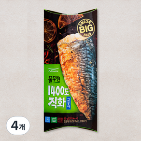 풀무원 1400도 직화 고등어, 85g, 4개