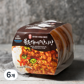 MSUSAN 매운맛 붉은대게딱지장, 60g, 6개