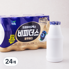 푸르밀 프로바이오틱스 비피더스 블루베리 요구르트, 130ml, 24개