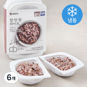 밥이야 0.5공기 밥맛밥라이트11곡밥 (냉동), 200g, 6개