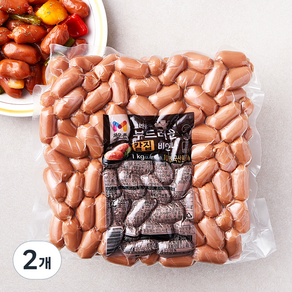 목우촌 그라운드 부드러운 칼집 비엔나, 1kg, 2개
