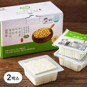 한둘 명인이 만든 두부 부침용 6개입, 720g, 2박스