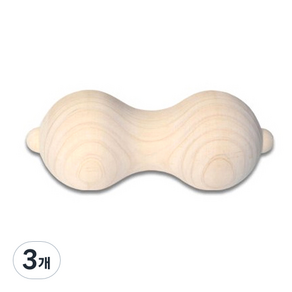 제이준 편백나무 땅콩마사지볼, 3개, 혼합색상