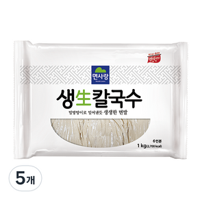 면사랑 생칼국수, 1kg, 5개