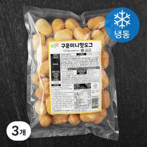 자연도씨 구운 미니 핫도그 (냉동), 1.2kg, 3개