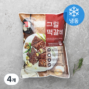 한성기업 그릴떡갈비 (냉동), 1kg, 4개