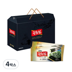 광천김 소문난 도시락김 30봉, 150g, 4세트