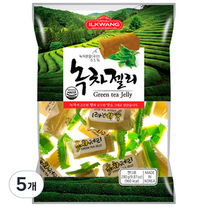 일광제과 녹차젤리, 280g, 5개