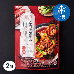 신세계푸드 호텔컬렉션 에센셜 우차돌 짬뽕탕 (냉동), 450g, 2개