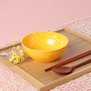 레트로 분식그릇 떡볶이 팝 대접, YELLOW, 10개