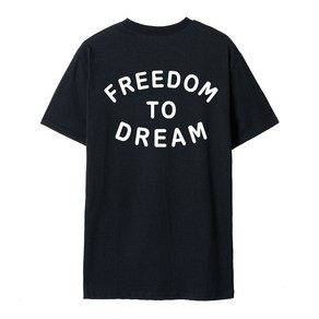 언탭트 FREEDOM 베이직 오버핏 빅사이즈 반팔 티셔츠