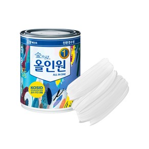 KCC페인트 숲으로올인원 무광 수성 페인트 0.9L, 백색, 900ml, 1개