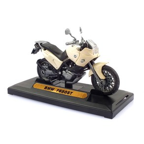 MOTORMAX 1:18 레프리카 BMW F650ST 오토바이 모형 MTX057024IV, 아이보리, 1개