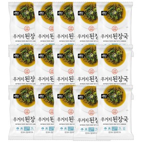 이델리 동림푸드 동결건조 우거지된장국, 10g, 15개