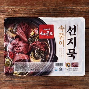 하이포크 속풀이 선지묵 냉장, 3kg, 1개