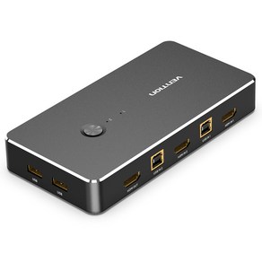 벤션 2 to 1 4K HDMI USB 포터블 KVM 스위치, AFRB0