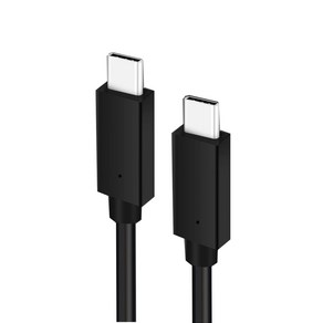 라온 USB C to C타입 60W PD충전기 퀵차지 3.0 급속 고속 충전케이블, 3m, 블랙, 1개