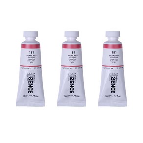 신한에쎈스 아크릴 컬러 물감 Tube B 시리즈 펄 레드 3p, 1색, 50ml