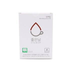 좋은날 콜드브루 파우치 480ml, 40ml, 12개입, 1개