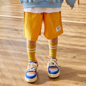 바브키즈 아동용 통기성 6부 면 팬츠