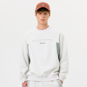 원더플레이스 골라 FABRIC MIXED SWEAT SHIRT WGLA6SJMMZ01