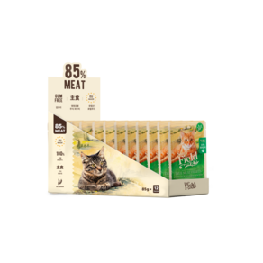 네츄럴코어 전연령용 고양이 샘스필드 주식파우치 오리 & 돼지감자, 85g, 12개