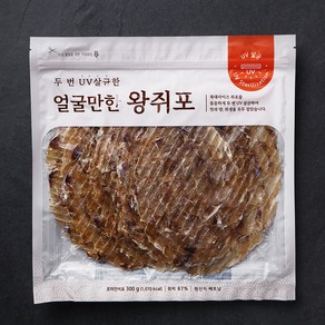 선홍수산식품 두번 UV 살균한 얼굴만한 왕쥐포, 300g, 1개