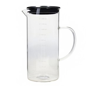 달라피아자 유리 냉장고 물병, 눈금, 1300ml, 1개