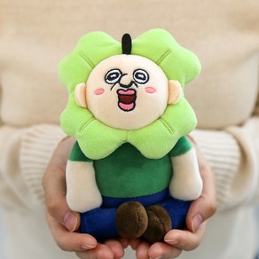 행운 빵빵 봉제인형, 혼합색상, 1개, 14.5cm