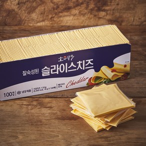 소와나무 잘 숙성된 슬라이스 치즈 100매입, 18g, 1개, 100개입