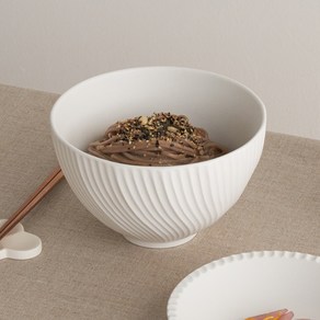 네오플램 국산 론다 도자기 면기, 화이트, 1개