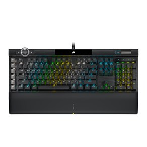 커세어 K100 RGB PBT 기계식 유선 일반형 키보드, CH-912A01A-KR2 RGP0094, 적축