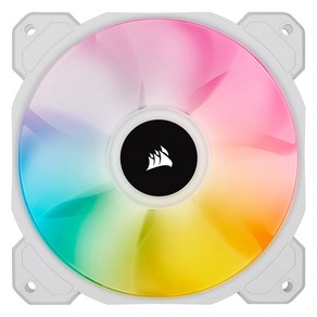 커세어 iCUE 시스템 쿨러 저소음 120mm FAN / SP120 RGB ELITE - SINGLE FAN, 화이트, 1개