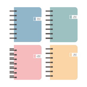 톡톡팬시 CMYK 컬러 좌철 수첩 120매