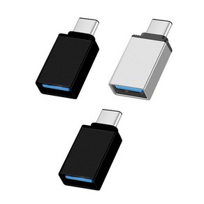 스토리링크 USB3.0 A to C OTG 메탈젠더 블랙 2p + 실버 세트