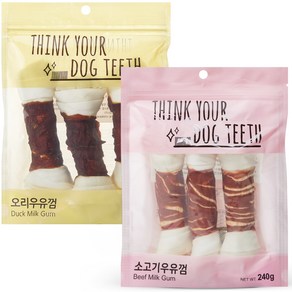 Think your dog teeth 오리 3p + 소고기 3p 세트