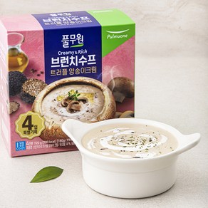 풀무원 브런치수프 트러플 양송이 크림 (냉장), 180g, 4개입