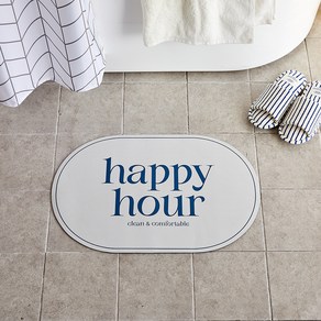 모던하우스 빨리 마르는 규조토 발매트 HAPPY HOUR 40 x 60 cm