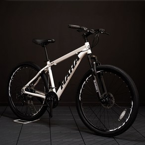 오투휠스 입문용 산악 반조립 MTB 자전거 마하 S7 기계식 15, 화이트 스포티, 1개, 171cm